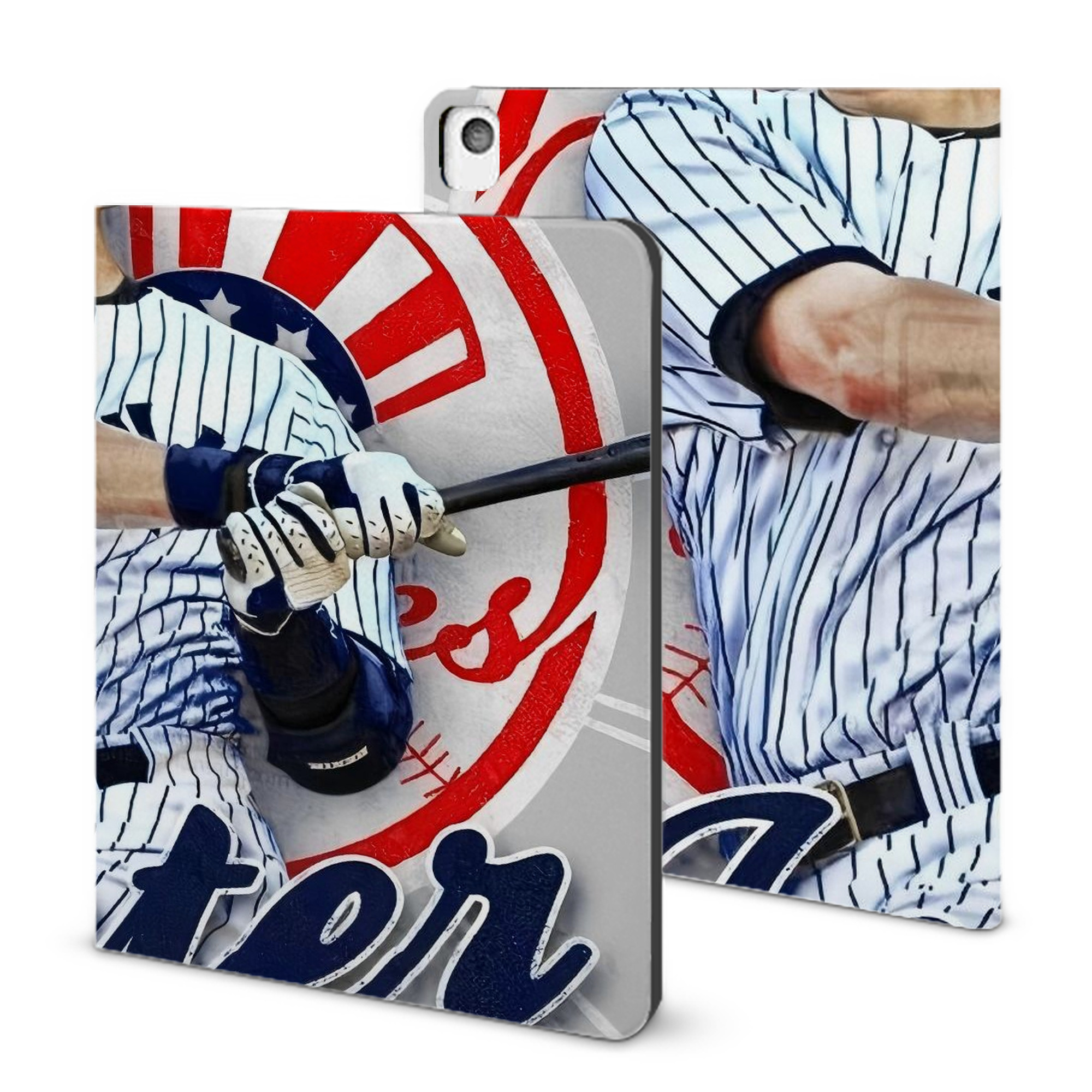 Derek Jeter 62 IPad Book-Style Case With Pencil Slot – Slim PU & TPU Cover – Full Protection, Precise Fit, Water & Scratch Resistant